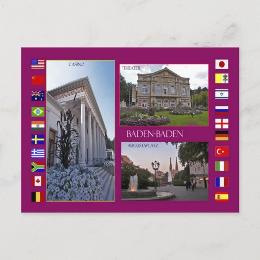 Baden-Baden Ansichtskarte ポストカード (正面)