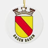 Baden Baden coat of arms - GERMANY セラミックオーナメント (正面)