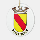 Baden Baden coat of arms - GERMANY セラミックオーナメント (左)