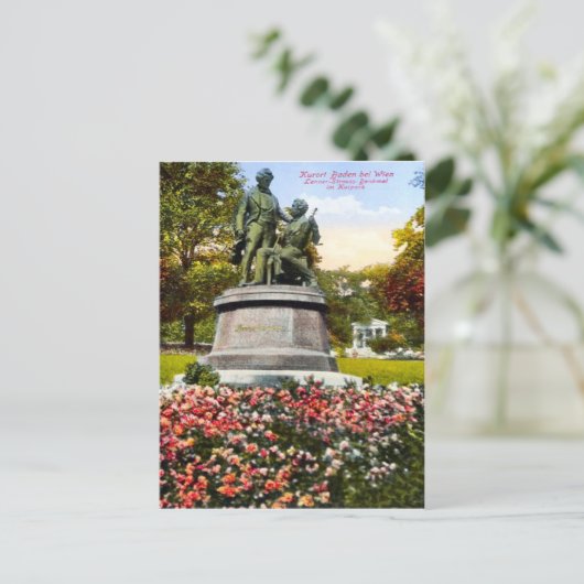 Baden Bei Wien, Lanner-Strauss-Denkmal ポストカード (スタンド正面)