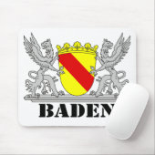 Baden Wappen mit Schrift Baden マウスパッド (マウス)