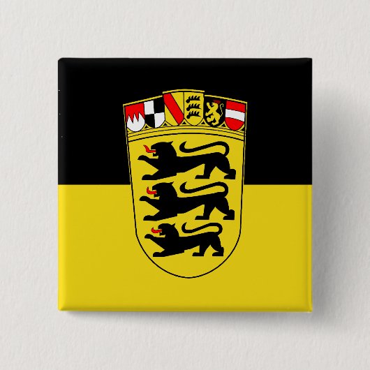 Baden-Württemberg (国家、素晴らしい腕)、ドイツ 缶バッジ (正面)