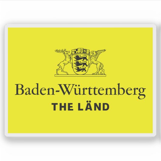 Baden-Wuttemberg，ドイツの公式ロゴ – v2 シール (正面)