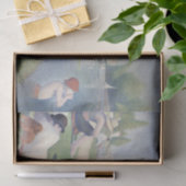 Badende Bathers Seurat Siedenpapier Decoupage 薄葉紙 (ギフト)