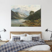 Badersee mit Wetterstein キャンバスプリント (インサイチュ (寝室))