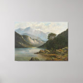 Badersee mit Wetterstein キャンバスプリント (正面)