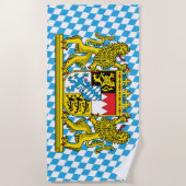 Badetuch Bayernwappen ビーチタオル (正面)