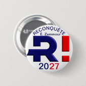 Badge 57 mm, Reconquête 2027 缶バッジ (正面&裏面)