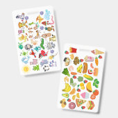 Badge Accessory (Cartoons & Food) バッジ (正面&裏面)