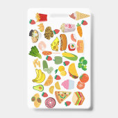 Badge Accessory (Cartoons & Food) バッジ (裏面)