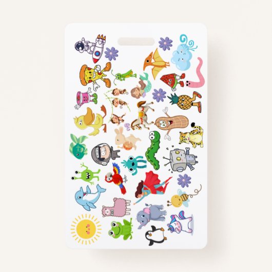 Badge Accessory (Cartoons & Food)  バッジ (正面)