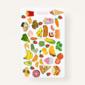 Badge Accessory (Cartoons & Food)  バッジ (裏面)