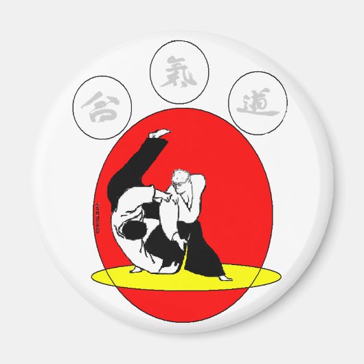 BADGE AIKIDO マグネット (正面)