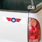 Badge Airborne Luftfahrt Military バンパーステッカー (トラック上)