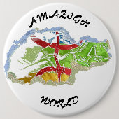 Badge, Amazigh, berbère, kabyle, Algérie, Makouda, 缶バッジ (正面)