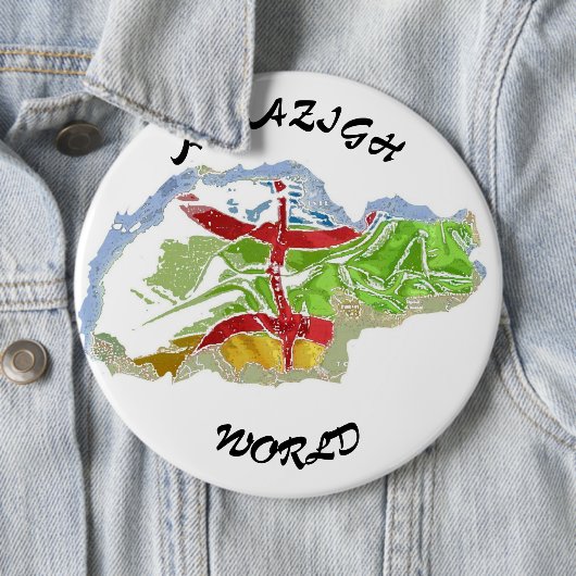 Badge, Amazigh, berbère, kabyle, Algérie, Makouda, 缶バッジ (インサイチュ)