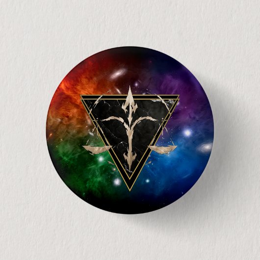 Badge Balance Zodiaque Cadeau Astrologie 缶バッジ (正面)
