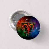 Badge Bélier Zodiaque Cadeau Astrologie 缶バッジ (正面&裏面)