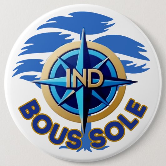 Badge Boussole IND 缶バッジ (正面)