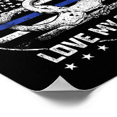 Badge Bunnies Love My Cuffs Funny Lice Humor  ポスター (角)