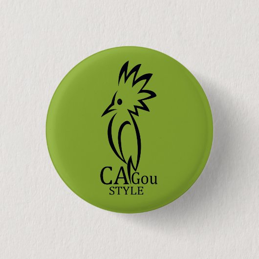 Badge Cagou Style 缶バッジ (正面)