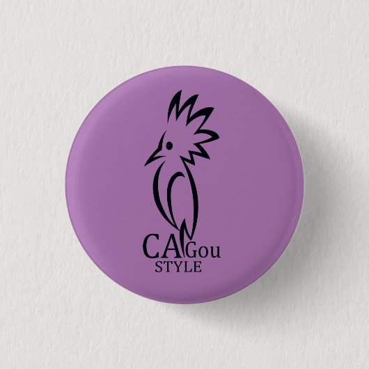Badge Cagou Style 缶バッジ (正面)