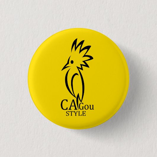 Badge Cagou Style 缶バッジ (正面)