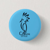 Badge Cagou Style 缶バッジ (正面)