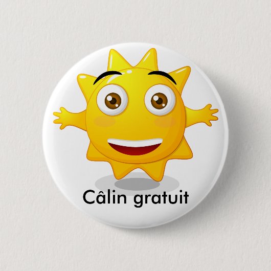 Badge Câlin gratuit 缶バッジ (正面)