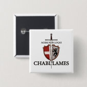 Badge carré AMHEdu74 缶バッジ (正面&裏面)