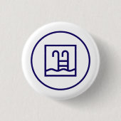 Badge Club Piscine 缶バッジ (正面)