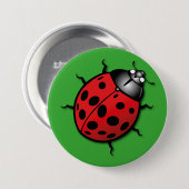 Badge , coccinelle 缶バッジ (正面&裏面)