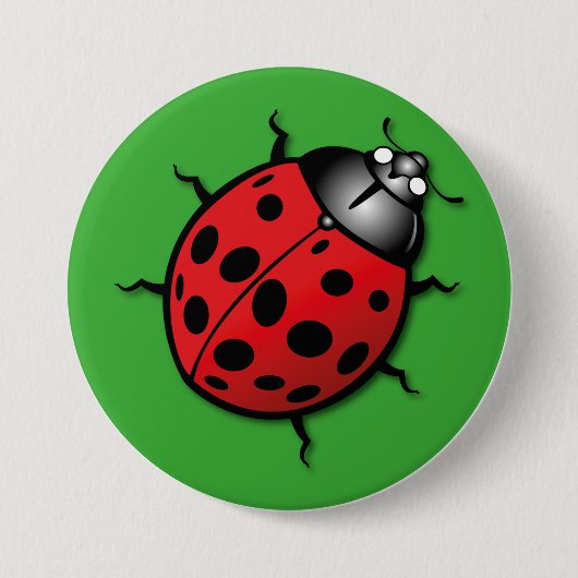Badge , coccinelle 缶バッジ (正面)