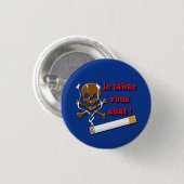 badge contre tabac 缶バッジ (正面&裏面)