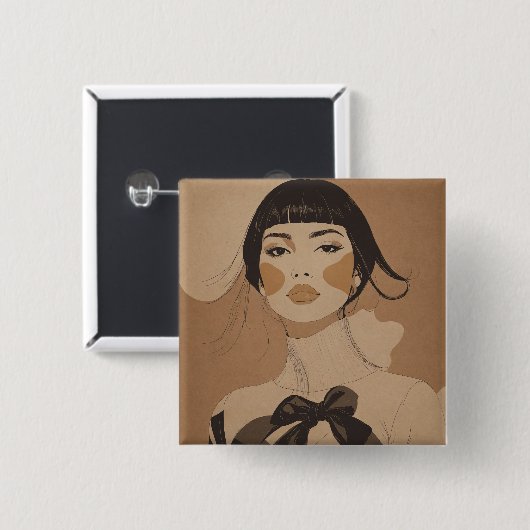 Badge Design 缶バッジ (正面&裏面)