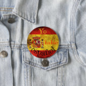 Badge drapeau Espagne "Yo hablo español" 缶バッジ (インサイチュ)