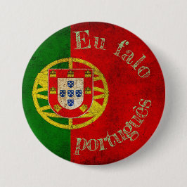 Badge drapeau eu falo português 缶バッジ