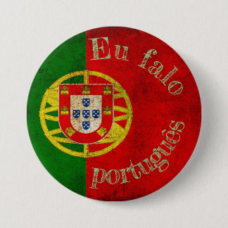 Badge drapeau eu falo português 缶バッジ