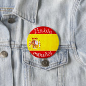 Badge drapeau hablo español 缶バッジ (インサイチュ)