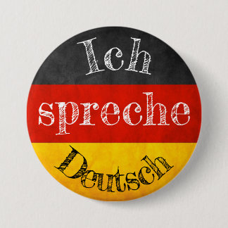 Badge drapeau ich spreche Deutsch 缶バッジ