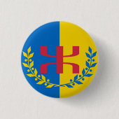 Badge drapeau kabylie 缶バッジ (正面)
