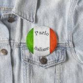 Badge drapeau parlo italiano 缶バッジ (インサイチュ)