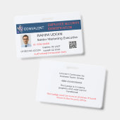 Badge Entreprise|Pro|Sécurité|Corporate|Custom バッジ (Front & Back)