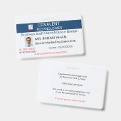 Badge Entreprise|Professionnel|Business|CustOffice バッジ (正面＆裏面)