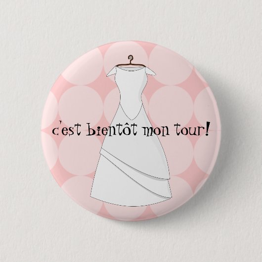 badge future mariee c'est bientot mon tour 缶バッジ (正面)