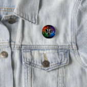 Badge Gémeaux Zodiaque Cadeau Astrologie 缶バッジ (インサイチュ)