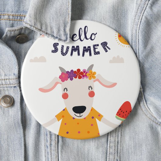 Badge " Hello Summer " 缶バッジ (インサイチュ)