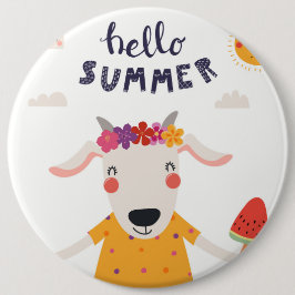 Badge " Hello Summer " 缶バッジ