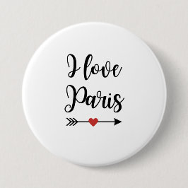 Badge I love Paris 缶バッジ