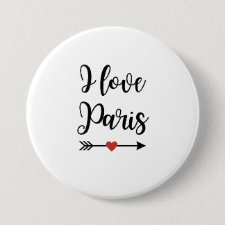 Badge I love Paris 缶バッジ